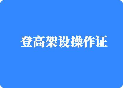 日本男生调教女生软件免费大全登高架设操作证